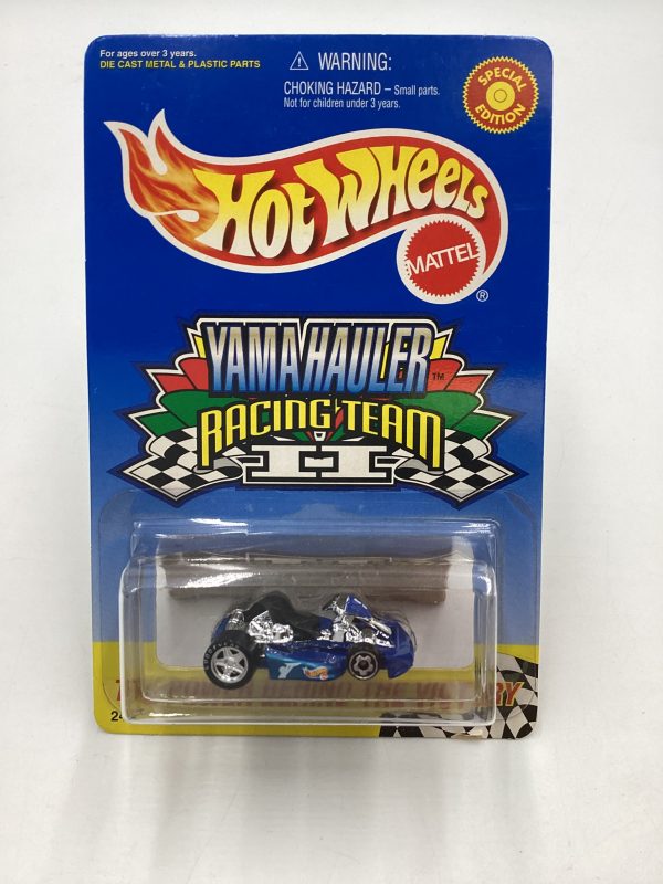 Hot Wheels Yama Hauler Go Kart Blue Silver Rims with protector Cheap