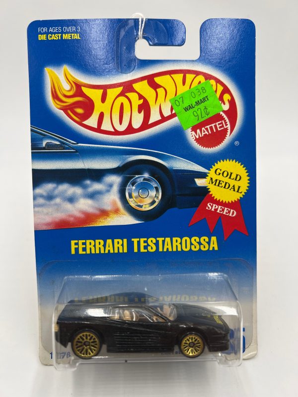 Hot Wheels 1992 Gold Metal Speed #35 Ferrari Testarossa Mesh Wheels Discount