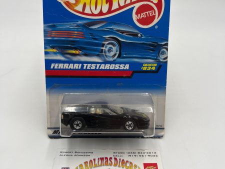 1998 Hot Wheels #834 Ferrari Testarossa Black BW Wheels *Car Not Perfect* For Discount