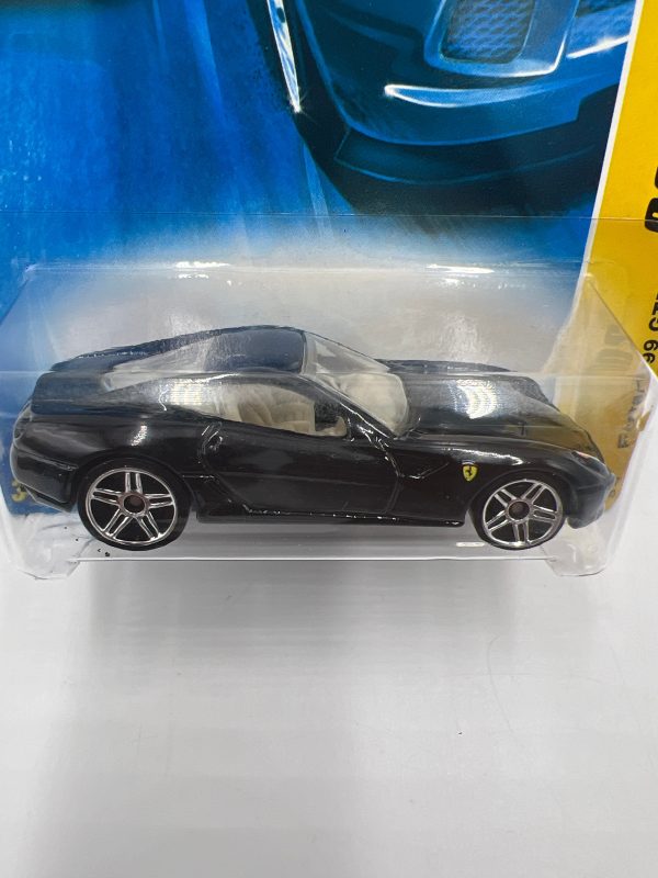 2007 Hot Wheels New Models #014 Ferrari 599 GTB Black For Cheap