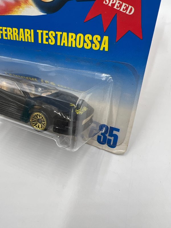 Hot Wheels 1992 Gold Metal Speed #35 Ferrari Testarossa Mesh Wheels Discount