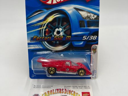 2006 Hot Wheels First Editions #005 Ferrari 512 M Red For Discount