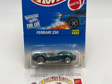 1996 Hot Wheels #452 Ferrari 250 Green 5 Dot Wheels Online now