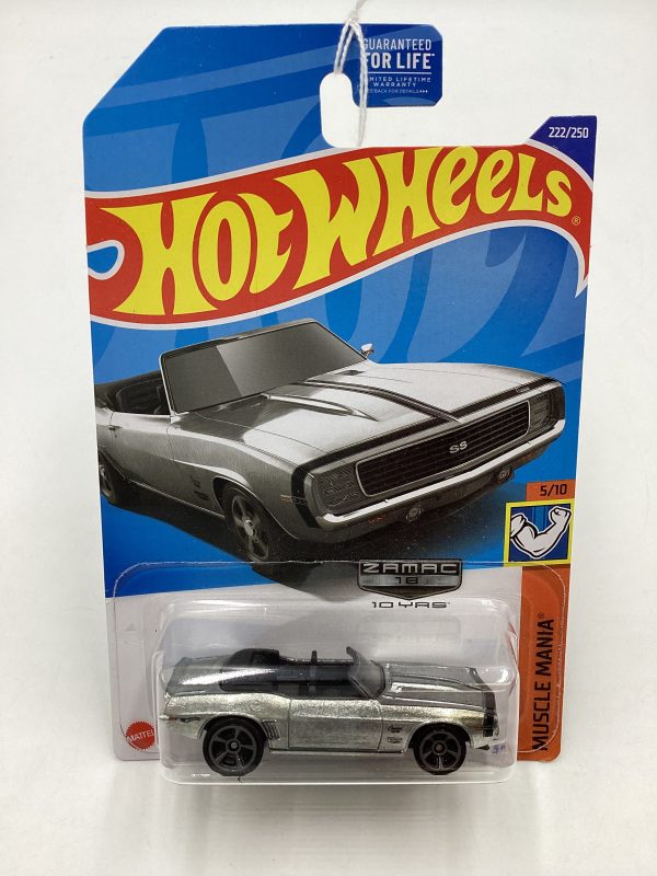 2022 Hot Wheels Zamac #222 69 Camaro Convertible  147C Hot on Sale