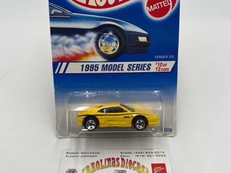 1995 Hot Wheels Model Series #350 Ferrari 355 Yellow W Decal 5SP Wheels Hot on Sale