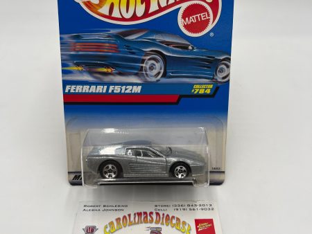 1998 Hot Wheels #784 Ferrari F512M Silver 5SP Wheels For Cheap