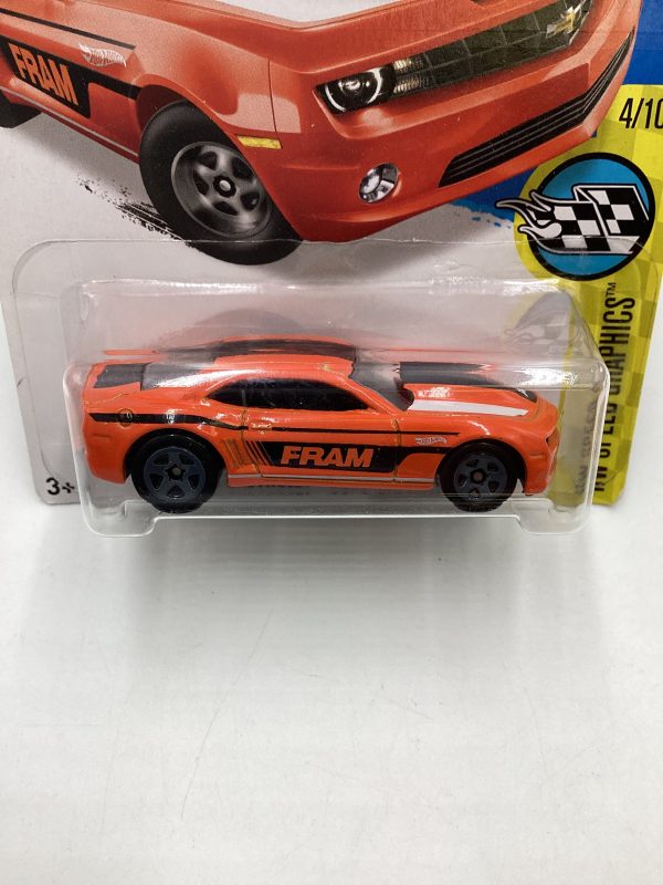 2016 Hot Wheels #179 Orange 13 Chevrolet Copo Camaro 7i Supply