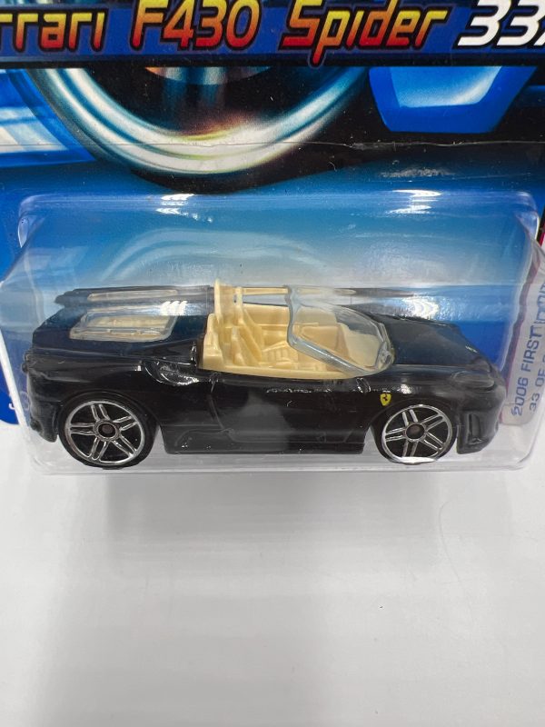 2006 Hot Wheels First Editions #033 Ferrari F430 Spider Black Sale