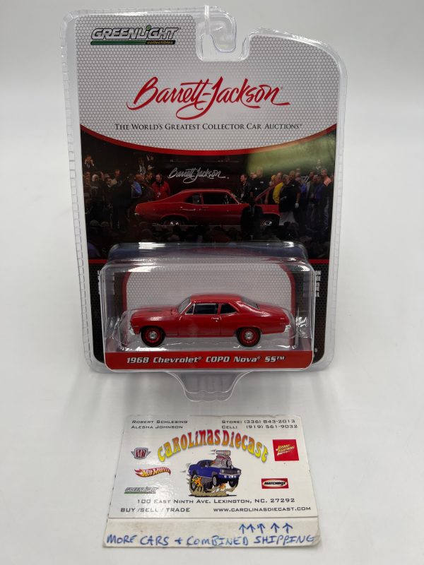 Greenlight Barrett-Jackson 1968 Chevrolet COPO Nova SS Red 178F For Cheap