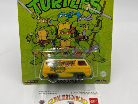 2022 Hot Wheels Nickelodeon #1 TMNT 66 Dodge A100 Yellow 258H For Sale