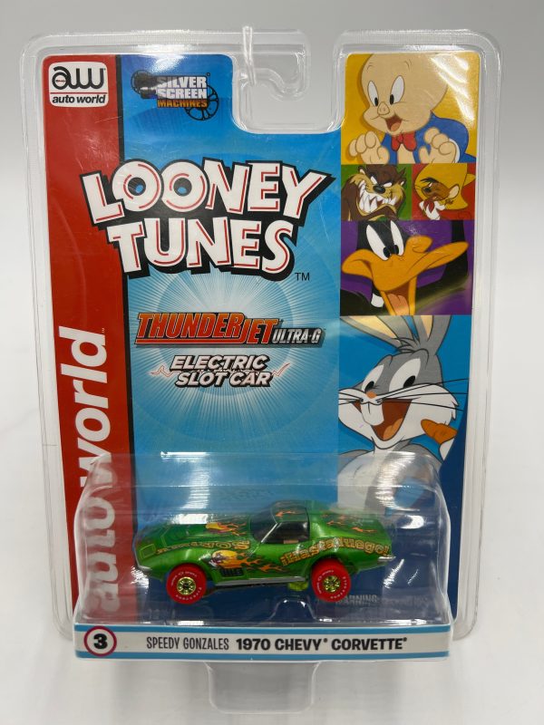 Auto World Thunderjet Ultra G Looney Tunes Speedy Gonzales 1970 Chevy Corvette Electric Slot Car 178G Supply