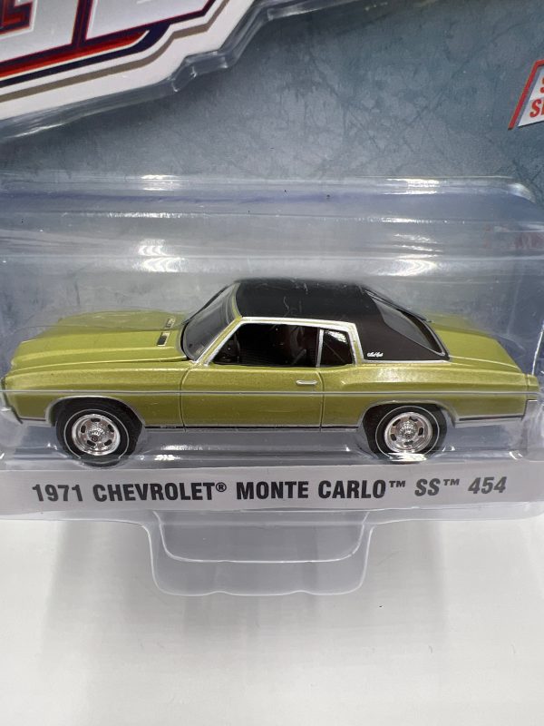 Greenlight GL Muscle Series 22 1971 Chevrolet Monte Carlo SS 454 Green 178E For Cheap