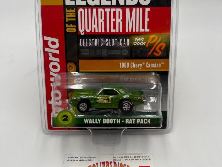 Auto World Legends of the Qtr Mile Wally Booth Rat Pack HO Slot Car 1969 Chevy Camaro Discount