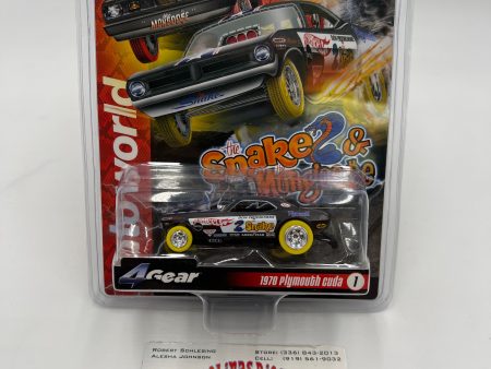 Auto World Supercon Exclusive 1 1008 Snake & Mongoose 1970 Plymouth Cuda Snake Electric Slot Car VHTF Supply