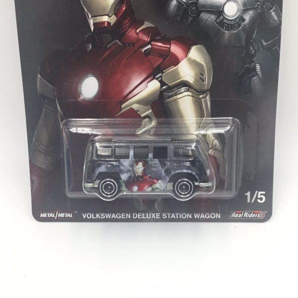 Hot wheels pop culture marvel studios Iron man Volkswagen Deluxe Station Wagon creased card 262i Cheap