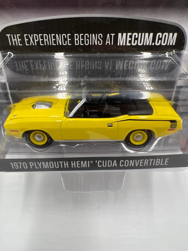 Greenlight Mecum Auctions 1970 Plymouth Hemi Cuda Convertible Yellow 178D Supply