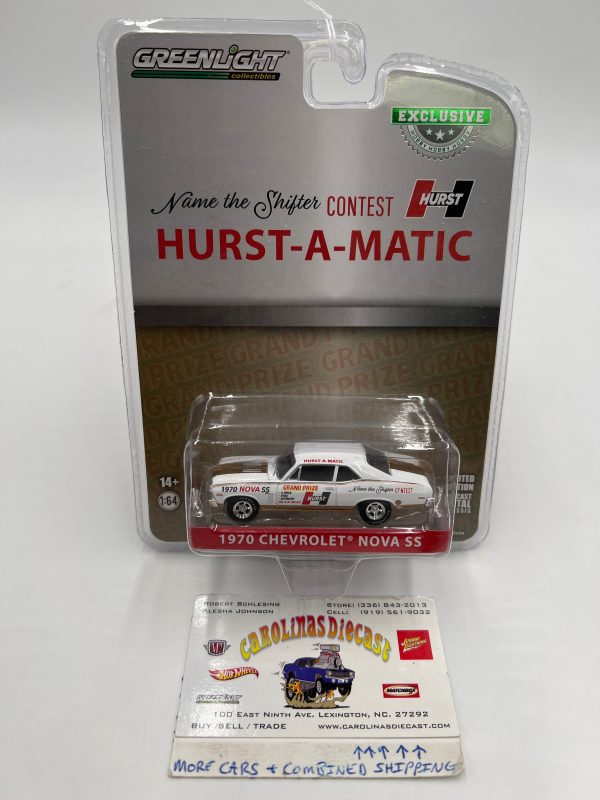 Greenlight Hobby Exclusive Hurst-A-Matic 1970 Chevrolet Nova SS White Sale