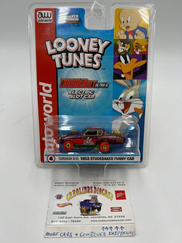 Auto World Thunderjet Ultra G Looney Tunes Tasmanian Devil 1953 Studebaker Funny Car Electric Slot Car 182C Online now