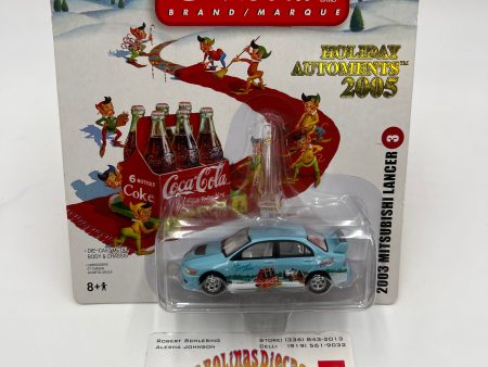 2005 Johnny Lightning Holiday Automents #3 2003 Mitsubishi Lancer Light Blue 228A Online Hot Sale