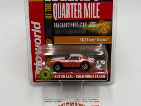 Auto World Legends of the Qtr Mile Butch Leal California Flash HO Slot Car 1970 Chevy Camaro on Sale