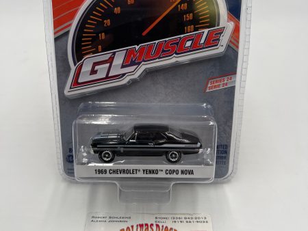 Greenlight GL Muscle Series 24 1969 Chevrolet Yenko COPO Nova Black 178E For Sale