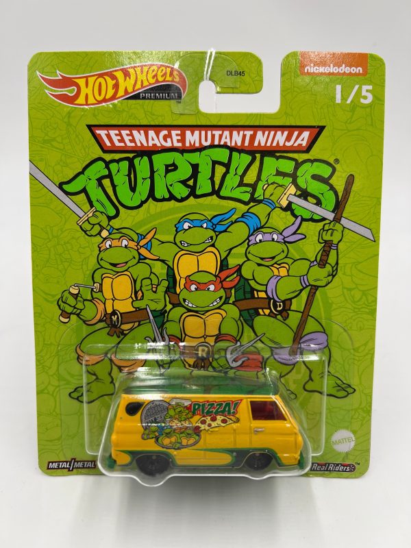 2022 Hot Wheels Nickelodeon #1 TMNT 66 Dodge A100 Yellow 258H For Sale