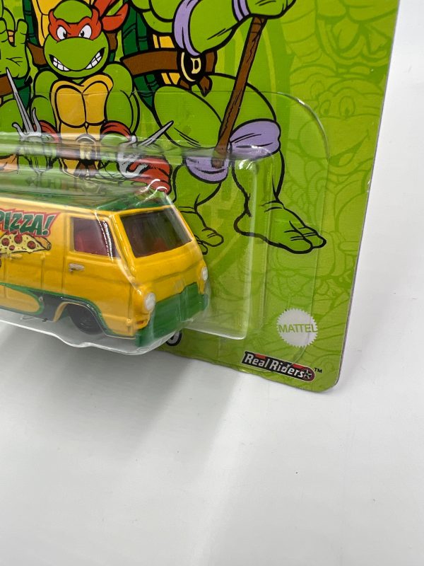 2022 Hot Wheels Nickelodeon #1 TMNT 66 Dodge A100 Yellow 258H For Sale