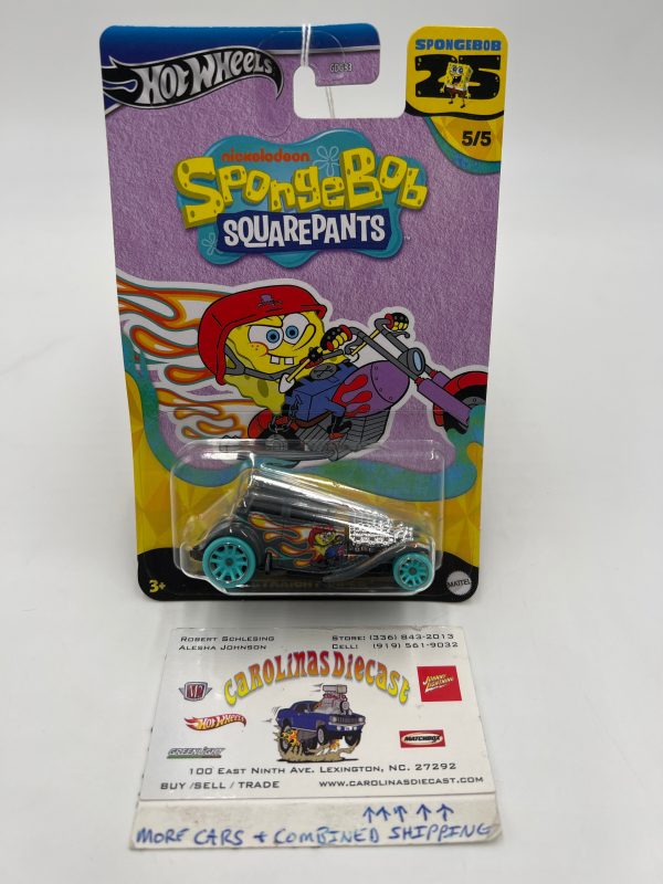 2024 Hot Wheels SpongeBob SquarePants #5 Straight Pipes Gray 113B Discount