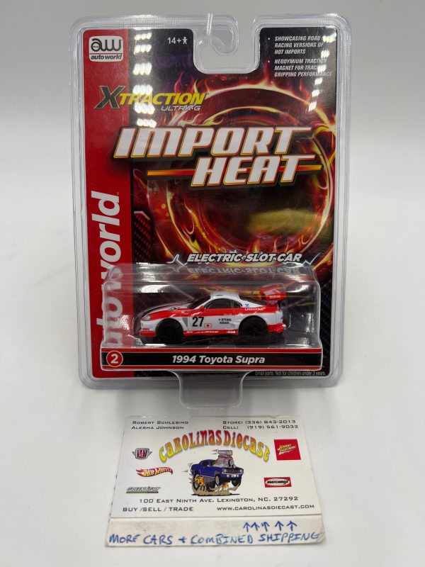 Auto World Xtraction Ultra G Import Heat 1994 Toyota Supra Electric Slot Car 181A Cheap