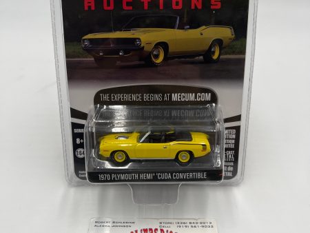 Greenlight Mecum Auctions 1970 Plymouth Hemi Cuda Convertible Yellow 178D Supply