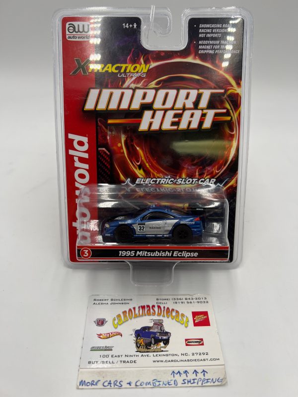 Auto World Xtraction Ultra G Import Heat 1995 Mitsubishi Eclipse Electric Slot Car 181A Supply