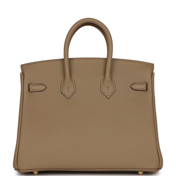 Hermes Birkin 25 Beige Marfa Togo Gold Hardware For Discount