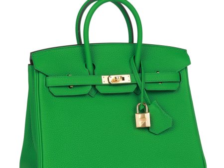 Hermes Birkin 25 Bambou Togo Gold Hardware Hot on Sale