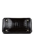 Hermes Birkin 25 Black Shiny Niloticus Crocodile Gold Hardware Online now