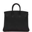 Hermes Birkin 25 Black Togo Rose Gold Hardware Online Sale