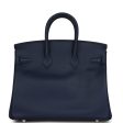 Hermes Birkin 25 Bleu Navy Swift Palladium Hardware Online Sale