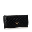 Prada Saffiano Quilted Leather Long Wallet 29666 Online Hot Sale